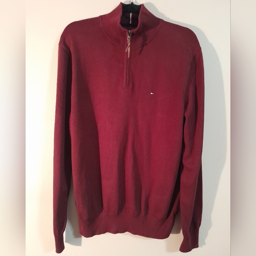 Tommy Hilfiger Cotton Mockneck Sweater